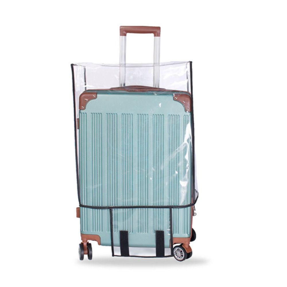 Waterproof Suitcase Cover Protector - ผ้าคลุมกระเป๋าเดินทางแบบใส PVC อุปกรณ์เสริมสำหรับการเดินทาง ผ้าคลุมกระเป๋าเดินทางกันน้ำ ป้องกันฝุ่น ผ้าคลุมกระเป๋าเดินทาง