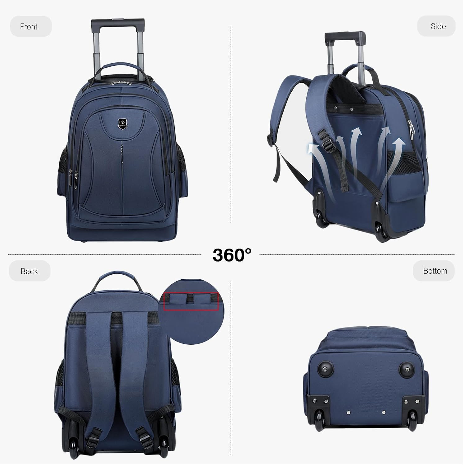 กระเป๋าเป้สะพายหลังสำหรับเดินท - Foldable Rolling Luggage Bag บทวิจารณ์และราคา