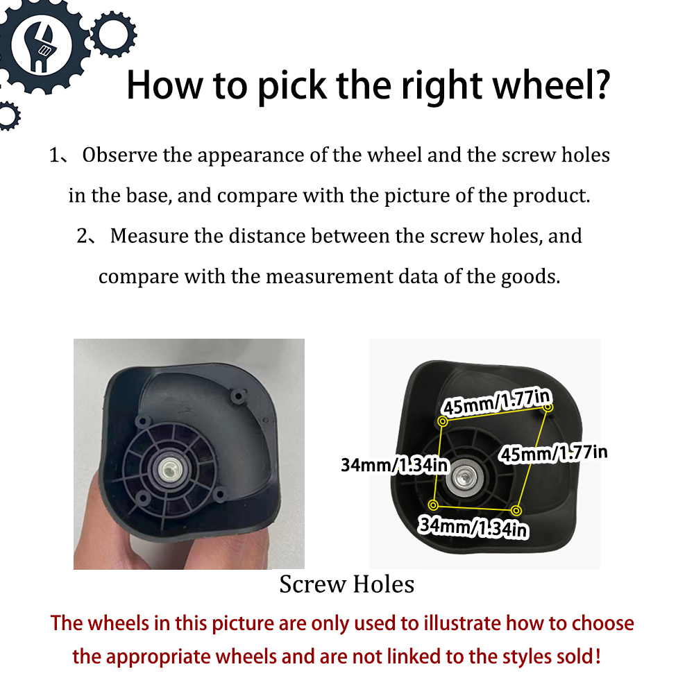 ล้อกระเป๋าเดินทางแบบเงียบ 360  - Silent Replacement Luggage Wheels บทวิจารณ์และราคา